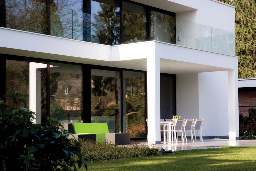 ConceptWall 50 Façades, CS 77 Standard Doors and CS 77 Doors - House Private House Herentals 2 located in Herentals, Belgium