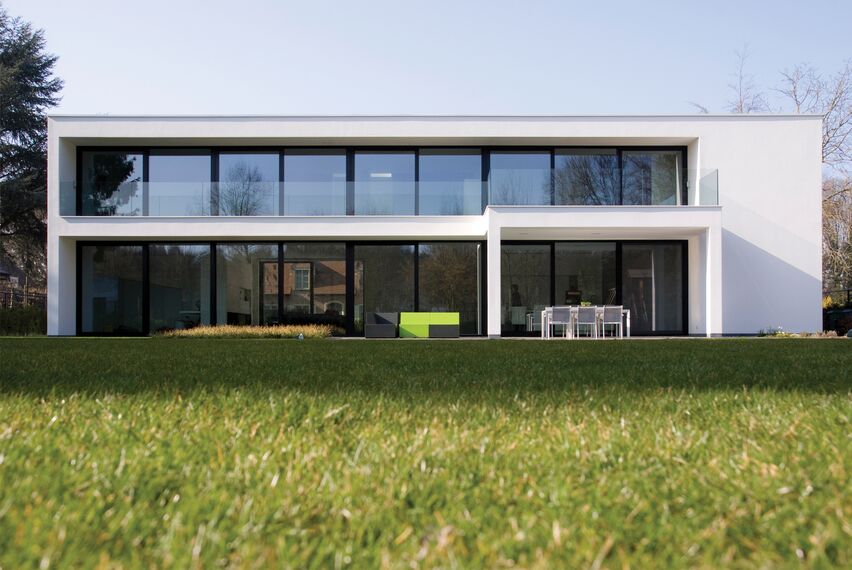 ConceptWall 50 Façades, CS 77 Standard Doors and CS 77 Doors - House Private House Herentals 2 located in Herentals, Belgium