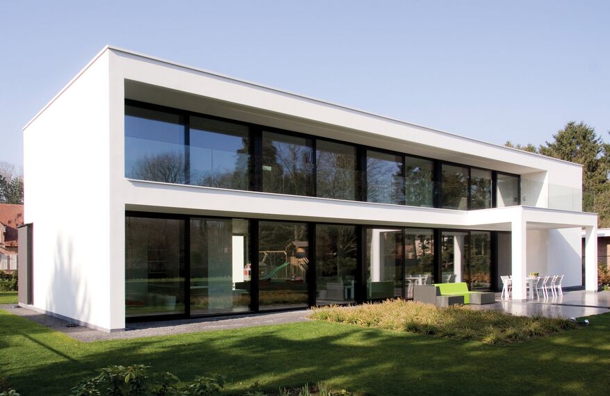 ConceptWall 50 Façades, CS 77 Standard Doors and CS 77 Doors - House Private House Herentals 2 located in Herentals, Belgium