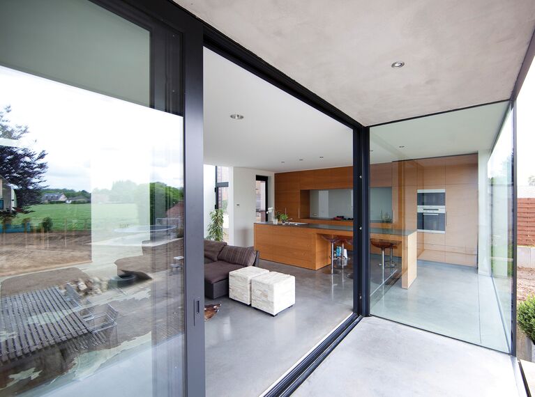 ConceptWall 50 Façades and ES 50 Windows - House Private House Herent 2 located in Herent, Belgium