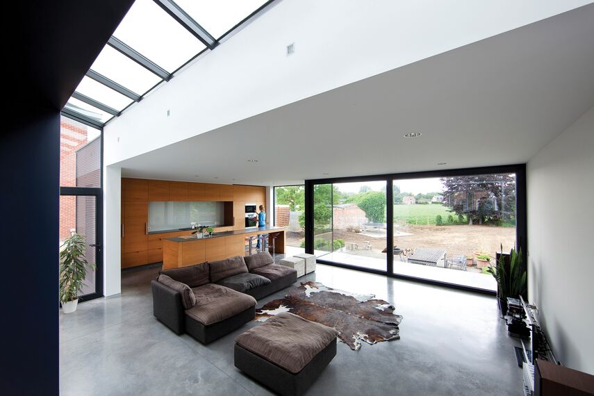 ConceptWall 50 Façades and ES 50 Windows - House Private House Herent 2 located in Herent, Belgium