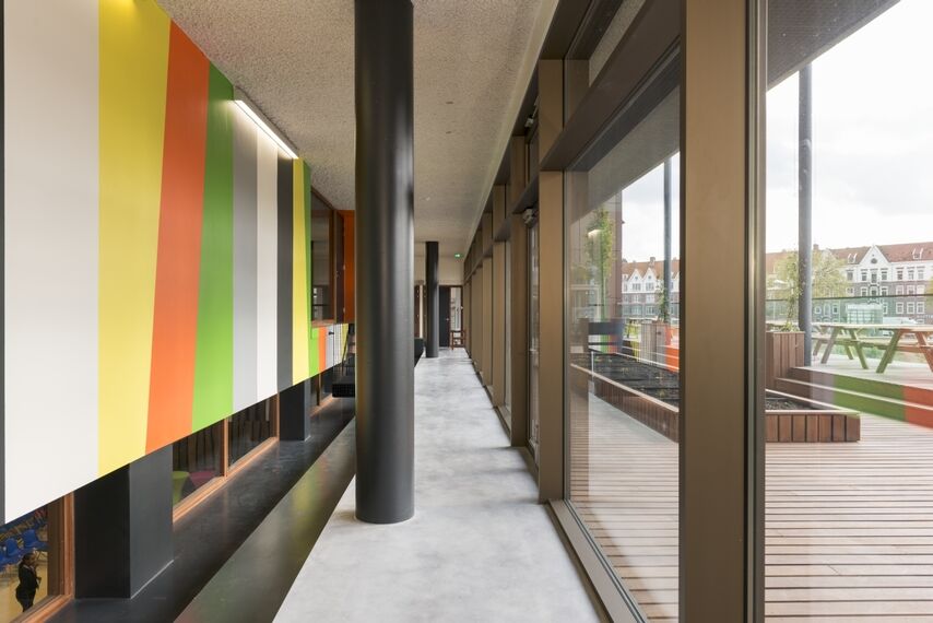 ConceptWall 50 Façades, ConceptSystem 77 Windows and CS 77 Hidden Vent Windows - Brede school Houthaven located in Amsterdam, The Netherlands