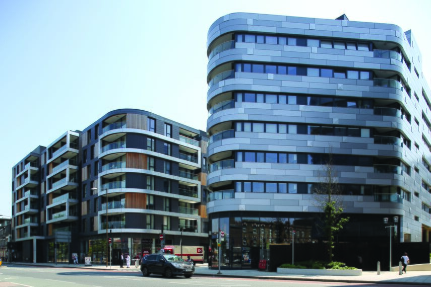 CS 86-HI (c) Cancelled Systems, ConceptWall 50 Façades, ConceptPatio 130 Sliding & Folding, Vision 50 Doors and ConceptSystem 77 Windows - Apartmentcomplex Greenwich Square located in London, United Kingdom