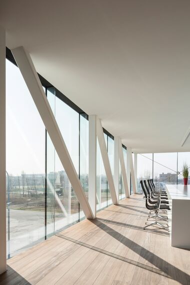 ConceptWall 50 Façades and ConceptSystem 77 Windows - Office building Enjoy Concrete located inBelgium