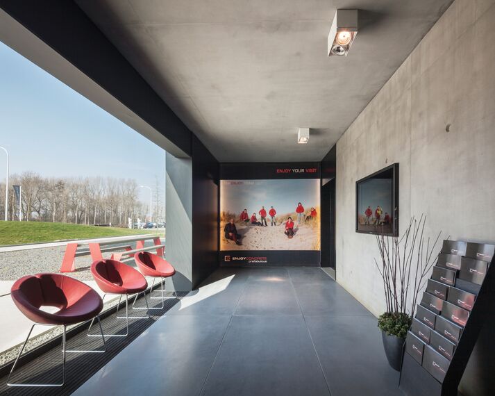 ConceptWall 50 Façades and ConceptSystem 77 Windows - Office building Enjoy Concrete located inBelgium