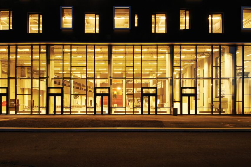 ConceptWall 50 Façades and ConceptSystem 77 Doors - College/University Campus University Aalborg located in Aalborg, Denmark