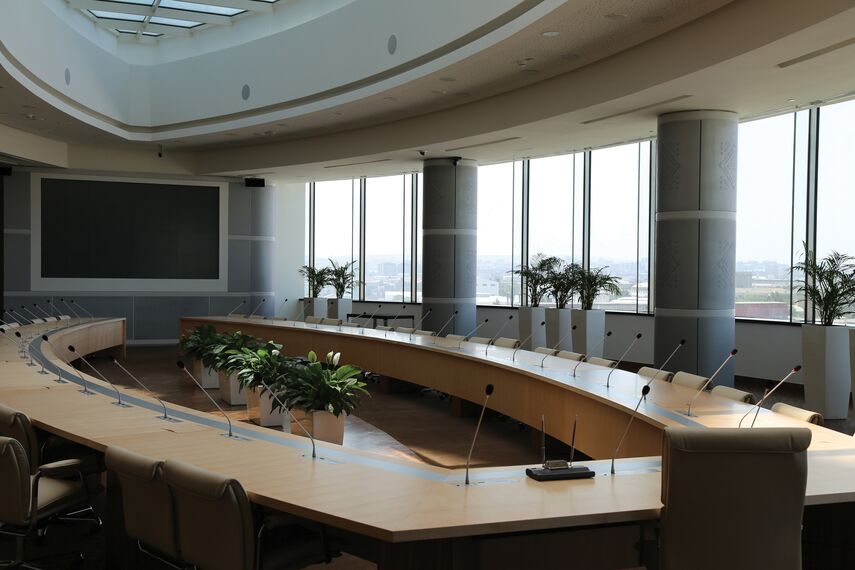 Office building Sofaz Tower located in Baku, Azerbaijan