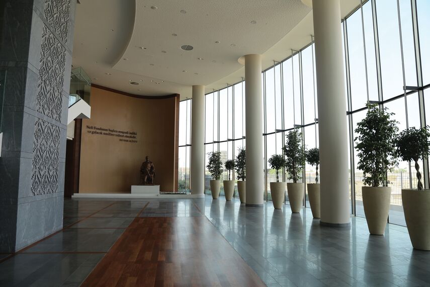 Office building Sofaz Tower located in Baku, Azerbaijan