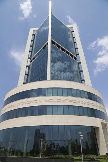 Office building Sofaz Tower located in Baku, Azerbaijan