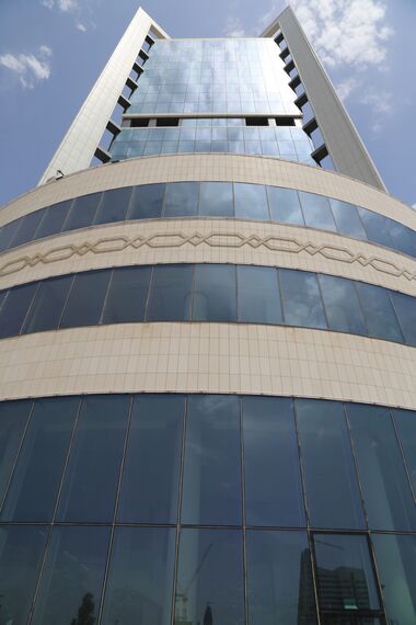 Office building Sofaz Tower located in Baku, Azerbaijan