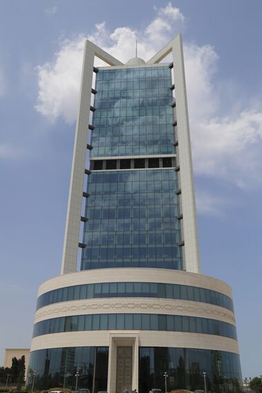 Office building Sofaz Tower located in Baku, Azerbaijan