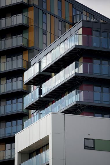 ConceptWall 50 Façades - Apartmentcomplex Matchmakers Wharf located in Stratford, United Kingdom