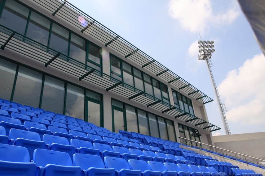 ConceptWall 60 Façades and BriseSoleil 100 Solar Shading - Sports centre Shanghai Qizhong Tennis Centre located in Shanghai, China