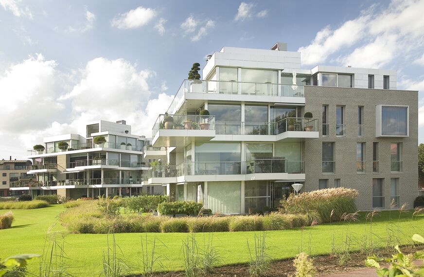 ConceptSystem 59 Doors, ConceptSystem 68 Windows, ConceptSystem 59 Windows and ConceptSystem 68 Doors - De Zaat Appartments located in Temse, Belgium