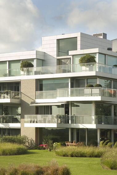 ConceptSystem 59 Doors, ConceptSystem 68 Windows, ConceptSystem 59 Windows and ConceptSystem 68 Doors - De Zaat Appartments located in Temse, Belgium