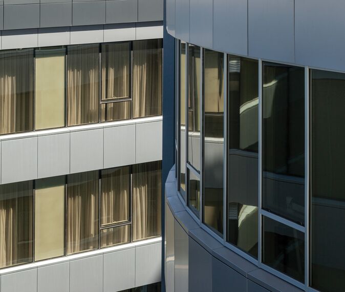 ConceptWall 50 Façades and CW 50-SC Façades - IMED Hospital located in Valencia, Spain