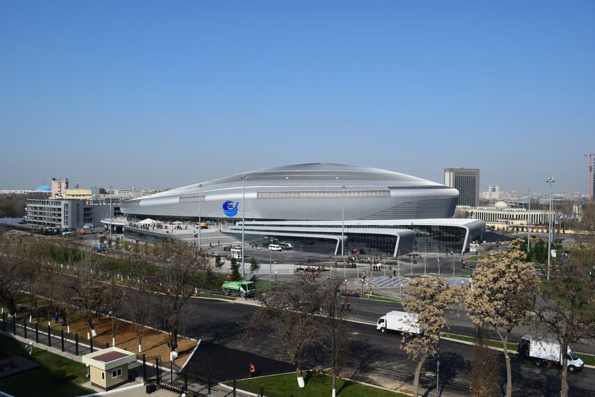 ConceptSystem 77 Doors and CW 50-HI Façades - Sports Humo Arena located in Tashkent, Uzbekistan