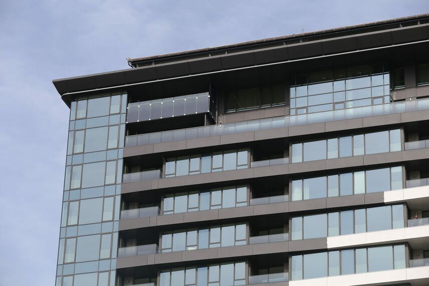 SlimLine 38 Windows, HiFinity Sliding & Folding, RB Glass Complementary Systems and CW 50-HI Façades - Apartmentcomplex Diamond 1 located in Sofia, Bulgaria
