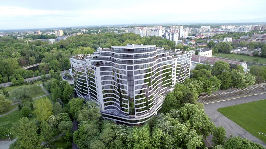 MasterLine 8-HI Doors and CW 50-HI Façades - Parus located in Ivano-Frankivsk, Ukraine