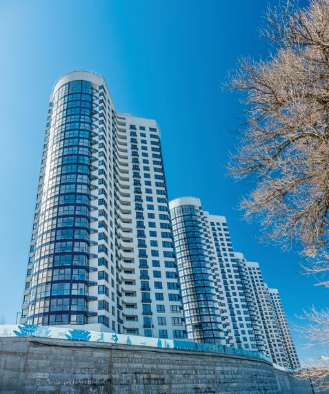 EcoSystem 50 Windows and CW 50-HI Façades - Residental/Project Zarechny Residential Complex located inUkraine