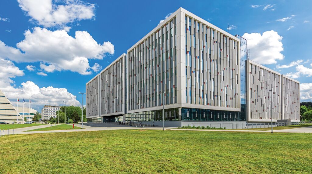 ConceptWall 50 Façades and CW 50-FP Façades - Life Sciences Centre of Vilnius University (JGMC) located in Vilnius, Lithuania