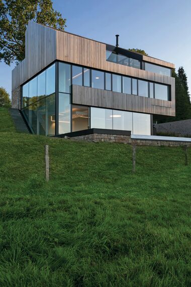 HiFinity Sliding & Folding, CS 77 Standard Windows, CS 77 Windows, CW 50-SC Façades and CW 50-HI Façades - House Private House Stavelot 1 located in Stavelot, Belgium