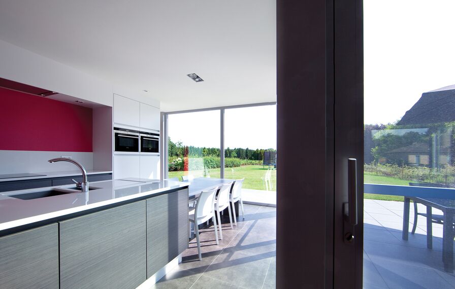 ConceptPatio 130 Sliding & Folding, CS 77 Standard Windows and CS 77 Windows - House Private House Houtvenne 1 located inBelgium