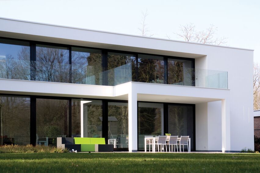 ConceptWall 50 Façades, CS 77 Standard Doors and CS 77 Doors - House Private House Herentals 2 located in Herentals, Belgium