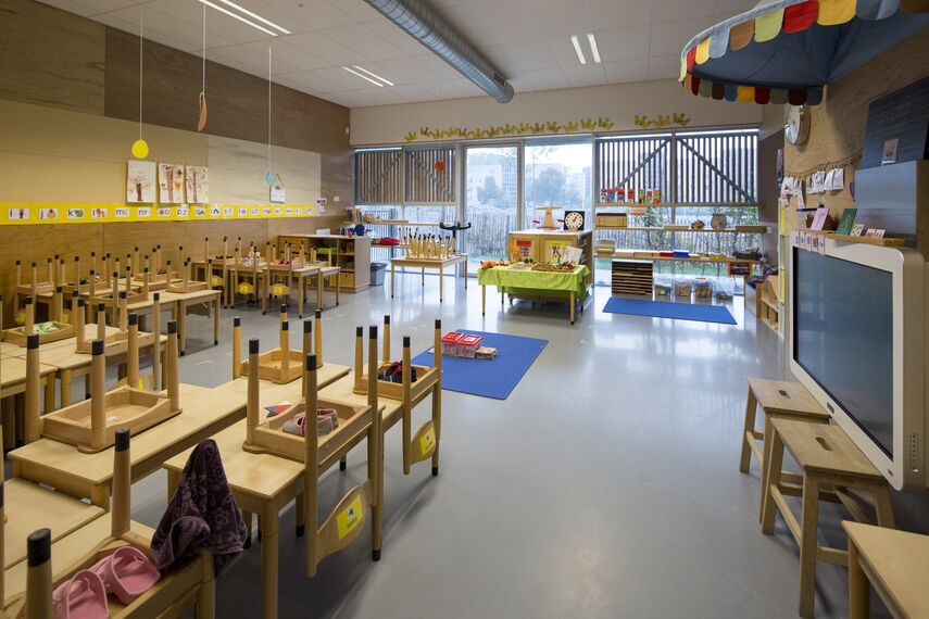 SlimLine 38 Windows - Boarding school Children's Campus Zuidas located in Amsterdam, The Netherlands