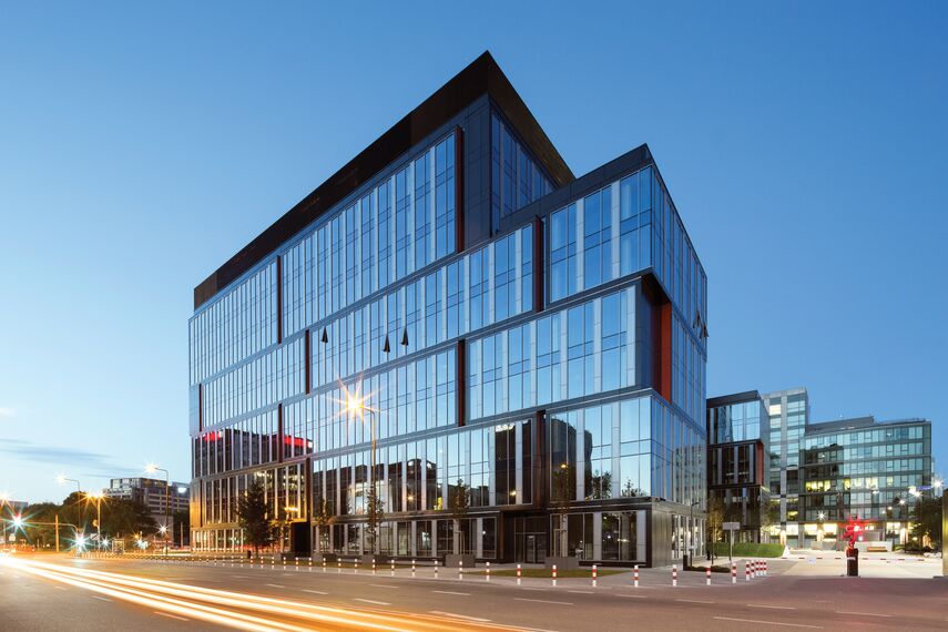 ConceptSystem 77 Doors and CW 50-HI Façades - Office building Office building at Postępu 14 located in Warsaw, Poland