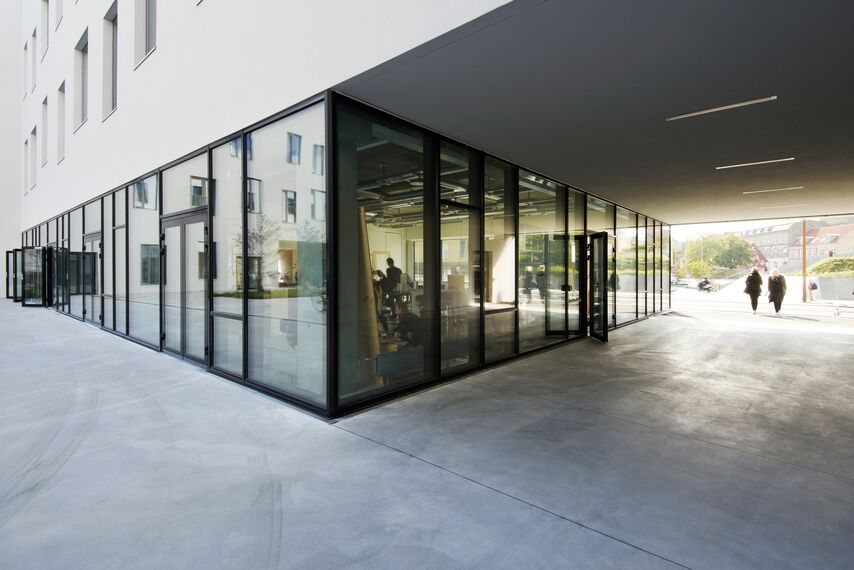 ConceptWall 50 Façades and ConceptSystem 77 Doors - College/University Campus University Aalborg located in Aalborg, Denmark