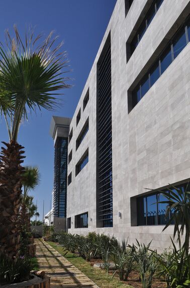 ConceptWall 50 Façades, ConceptSystem 77 Doors, ConceptSystem 77 Windows, CW 86 Standard Façades and CW 86-EF Façades - Embassy German Embassy located in Tunis, Tunisia