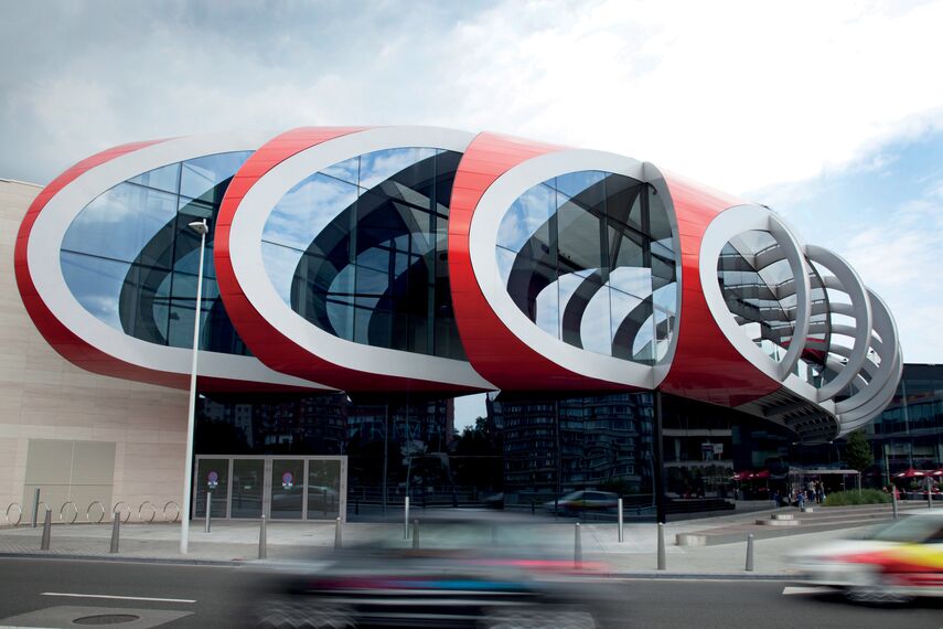 ConceptWall 50 Façades and CW 50-SC Façades - Shopping centre Médiacité located in Luik, Belgium