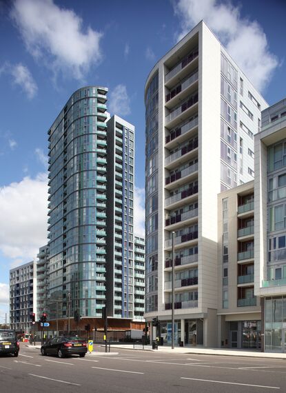 Apartmentcomplex One Stratford High Street located in Stratford, United Kingdom