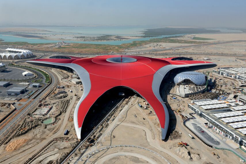 ConceptWall 86 Façades - Race track Ferrari World Abu Dhabi located in Abu Dhabi, United Arab Emirates