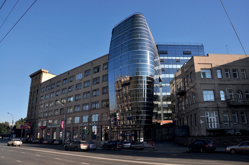 ConceptWall 50 Façades, ConceptSystem 77 Doors and ConceptSystem 77 Windows - Business center Gals Business Centre located in Novosibirsk, Russia