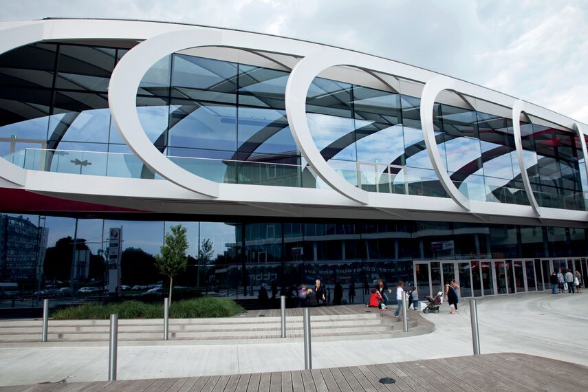 ConceptWall 50 Façades and CW 50-SC Façades - Shopping centre Médiacité located in Luik, Belgium