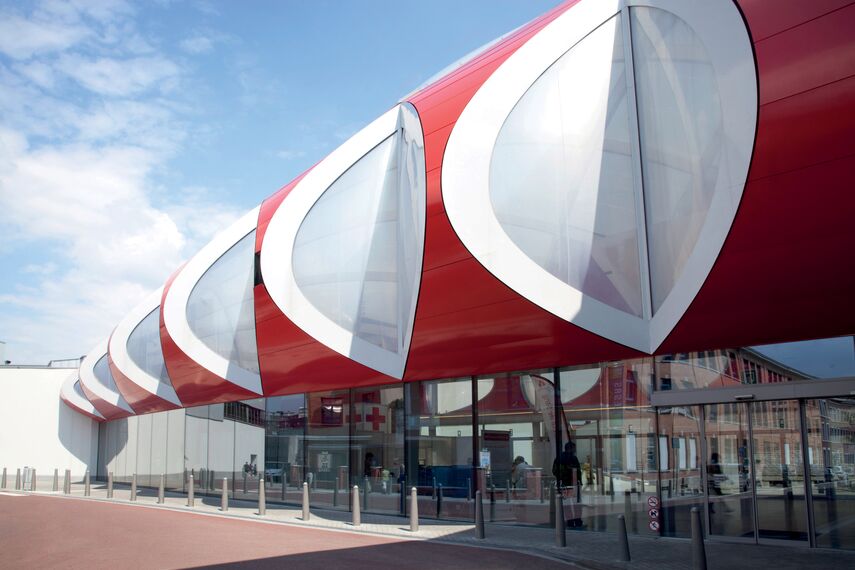 ConceptWall 50 Façades and CW 50-SC Façades - Shopping centre Médiacité located in Luik, Belgium