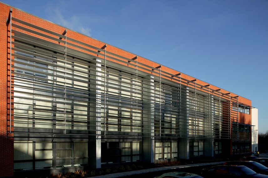 BriseSoleil 100 Solar Shading - Derby City Hospital located in Derby, United Kingdom