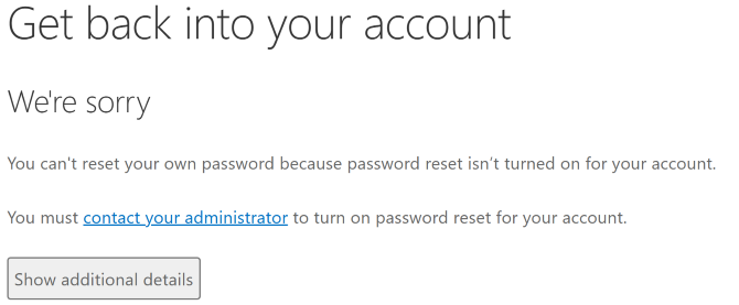 Contact admin page
