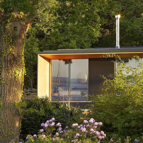 Island Rest private home, enveloped by greenery on the Isle of Wight, UK.