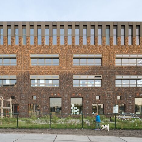 ConceptWall 50 Façades, ConceptSystem 77 Windows and CS 77 Hidden Vent Windows - Brede school Houthaven located in Amsterdam, The Netherlands