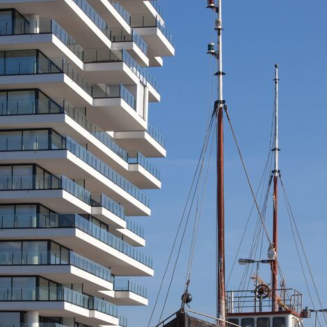 ConceptSystem 77 Windows and ConceptWall 50 Façades - Baelskaai 12 (Oosteroever) located in Oostende, Belgium