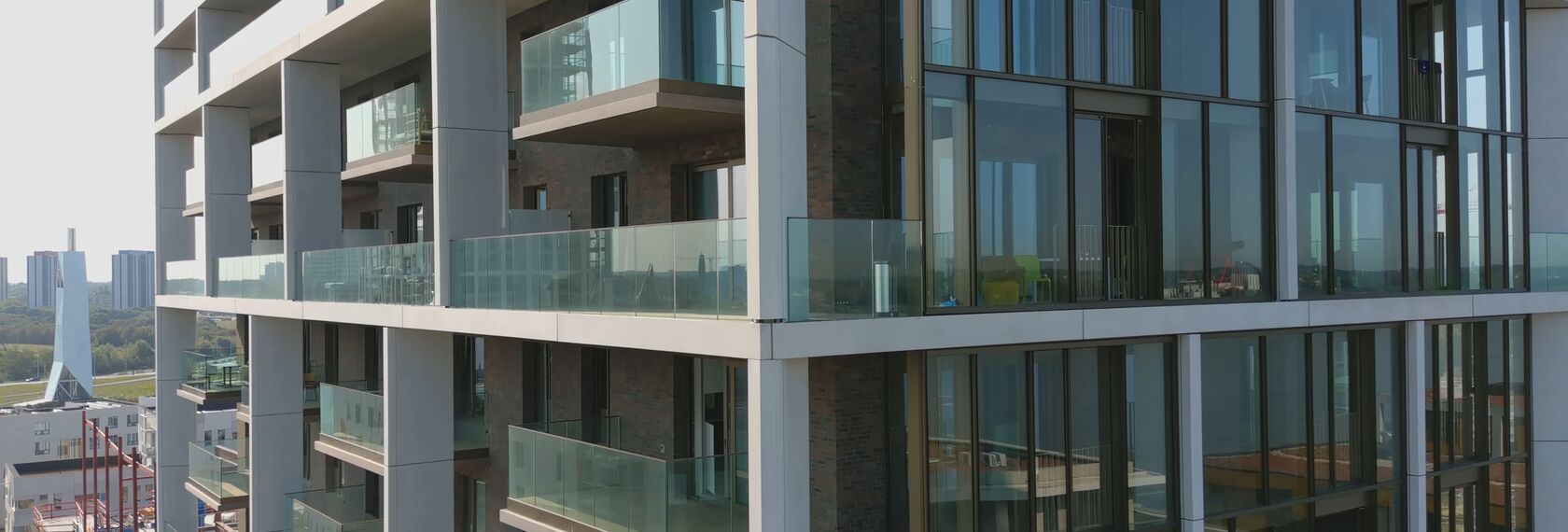 ConceptWall 60 Façades and MasterLine 8 HI+ Windows - Scheldezicht located in Antwerp, Belgium