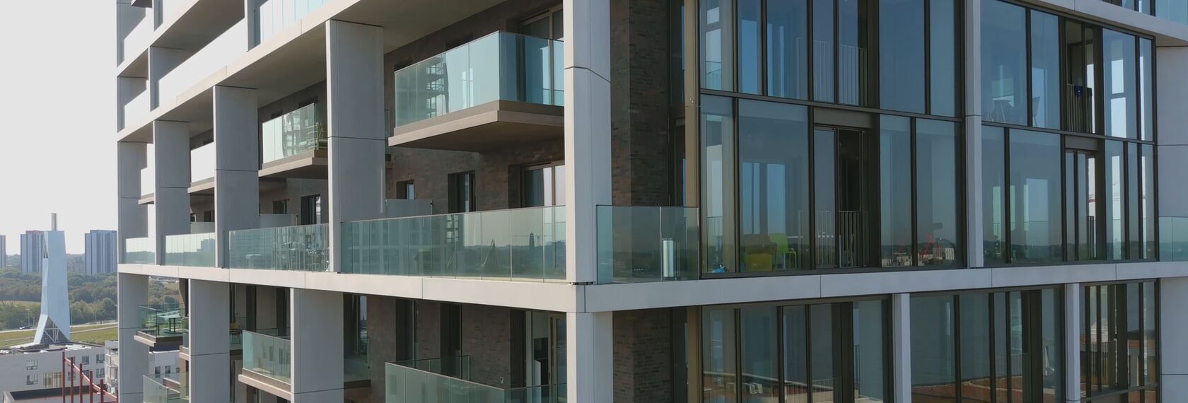 MasterLine 8 HI+ Windows and ConceptWall 60 Façades - Scheldezicht located in Antwerp, Belgium