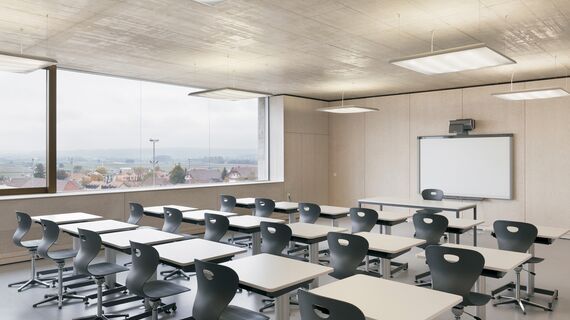 CS 86-HI (c) Cancelled Systems and CW 50-HI Façades - School extension Kerzers located inSwitzerland