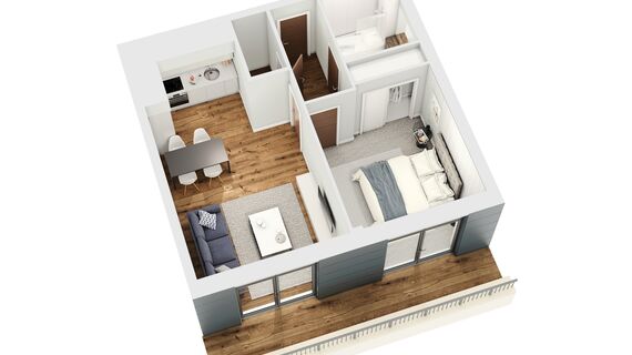 ConceptSystem 68 Windows and ConceptWall 50 Façades - Apartmentcomplex The Quadrant located in Birmingham, United Kingdom