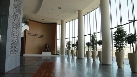 Office building Sofaz Tower located in Baku, Azerbaijan